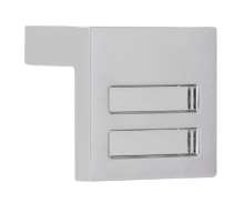Afbeeldingen van Siro Meubelgreep metaal - boorafstand 16mm/L 30mm/H 25mm/B 30mm - chroom glanzend 