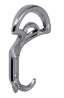 Afbeeldingen van Siro Kapstokhaak metaal - boorafstand 32mm/L 145mm/H 52mm/B 95mm - chroom glanzend 