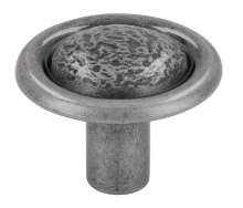 Afbeeldingen van Siro Meubelknop metaal - L 37mm/H 28mm/B 37mm - antiek zilver 