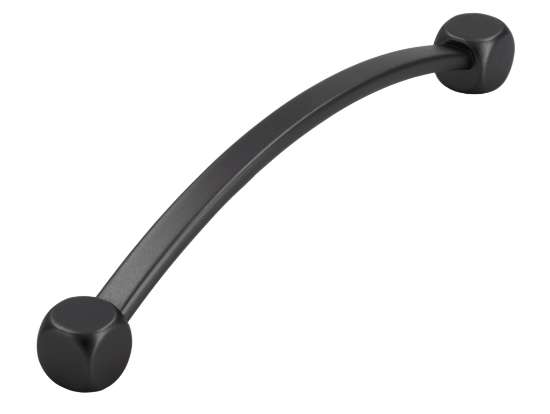 Afbeeldingen van Siro Meubelgreep metaal - boorafstand 96mm/L 105mm/H 17mm/B 10mm mat zwart chroom 