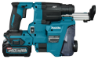 Afbeeldingen van Makita accu combihamer HR010GD201 XGT 40V Max 2x2,5 Ah accu - inclusief snellader en stofafzuiging in Mbox