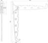 Afbeeldingen van Siro Wasdroger kunststof - boorafstand 74mm/L 315mm/H 64mm/B 26mm wit 