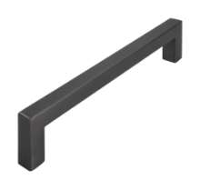 Afbeeldingen van Siro Meubelgreep metaal - boorafstand 160mm/L 172mm/H 35mm/B 12mm grafiet zwart licht 