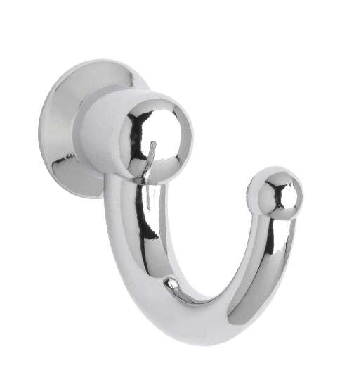 Afbeeldingen van Siro Kapstokhaak metaal - L 22mm/H 30mm/B 12mm chroom glanzend 