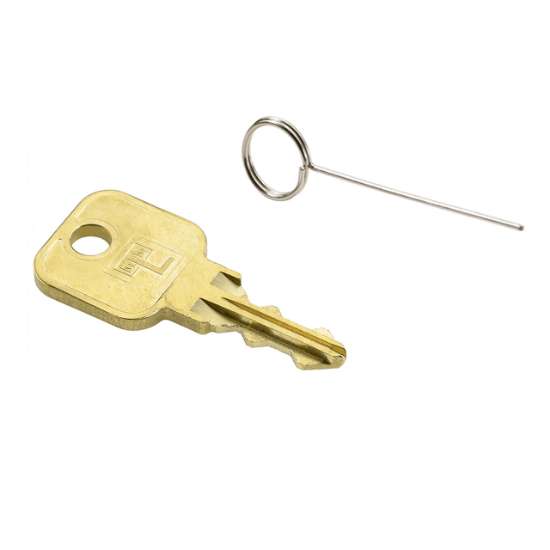 Afbeeldingen van Hettich Noodopeningssleutel en codefinder-naald Fixcode