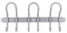 Afbeeldingen van Siro Haaklijst metaal - boorafstand 2x130mm/L 300mm/H 83mm/B 145mm - aluminium 