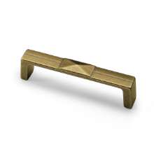 Afbeeldingen van Hettich Greep Luro, boorafstand 128, L 138 mm, B 20 mm, H 27 mm, messingkleurig antiek