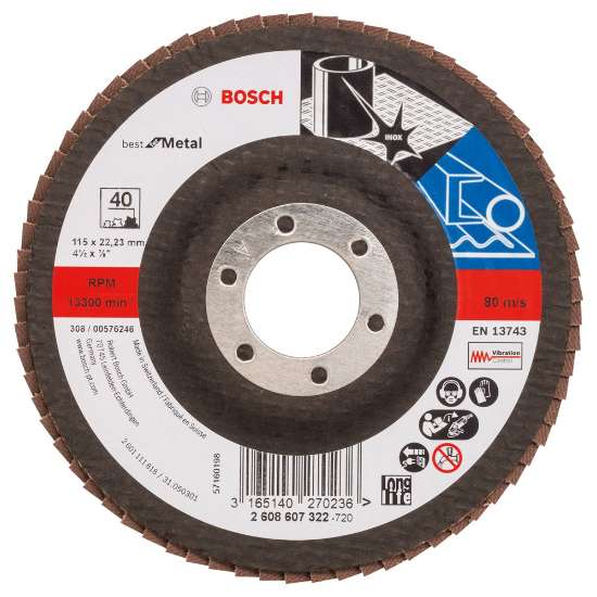 Afbeeldingen van Bosch Lamellenschuurschijf X571, Best for Metal