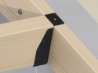 Afbeeldingen van GB balkdrager GBS-LL - 75x225x1,5mm - epoxycoating zwart