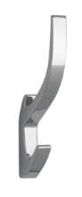Afbeeldingen van Siro Kapstokhaak metaal - boorafstand 32mm/L 150mm/H 71mm/B 15mm chroom glanzend 
