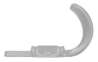 Afbeeldingen van Siro Kapstokhaak metaal - boorafstand 32mm/L 76mm/H 45mm/B 67mm - chroom mat 