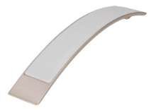 Afbeeldingen van Siro Meubelgreep metaal - boorafstand 160mm/L 200mm/H 26mm/B 30mm RVS effect/wit 