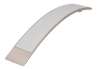 Afbeeldingen van Siro Meubelgreep metaal - boorafstand 160mm/L 200mm/H 26mm/B 30mm RVS effect/wit 