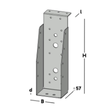 Afbeeldingen van GB Balkdrager GBS-KL 71x221 1,5 Sendzimir Verzinkt