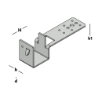 Afbeeldingen van GB Randbekistingsanker 22mm 30x2mm plankdikte 32mm Sendzimir Verzinkt 