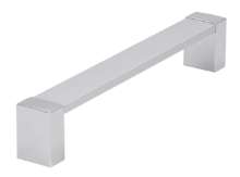 Afbeeldingen van Siro Meubelgreep metaal - boorafstand 160mm/L 172mm/H 30mm/B 21mm mat aluminium/ chroom 