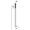 Afbeeldingen van GB Muurplaatanker M16 600x55 dl>120 Blank