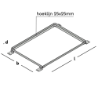 Afbeeldingen van GB matrand - 510x710mm 25x25x2mm - zink magnesium