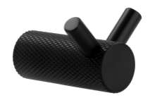 Afbeeldingen van Siro Kapstokhaak metaal - L 26mm/H 40mm/B 34mm mat zwart 