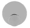 Afbeeldingen van Siro Haak metaal - zelfklevend L 50mm/H 33mm/B 50mm chroom glanzend 