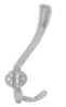 Afbeeldingen van Siro Kapstokhaak metaal - boorafstand 32mm/L 158mm/H 76mm/B 67mm - chroom glanzend 