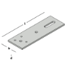 Afbeeldingen van GB Vloerelementstrip 300x100x8mm Thermisch Verzinkt 