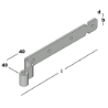 Afbeeldingen van GB bochtheng voor pen - Ø16x350mm 40x5mm - elektrolitisch verzinkt