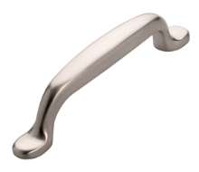 Afbeeldingen van Siro Meubelgreep metaal - boorafstand 96mm/L 128mm/H 25mm/B 14mm - RVS effect 