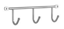 Afbeeldingen van Siro Haaklijst metaal - boorafstand 189mm/L 200mm/H 32mm/B 53mm chroom glanzend 