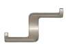 Afbeeldingen van Siro Kapstokhaak metaal - boorafstand 16mm/L 63mm/H 37mm/B 108mm RVS effect 