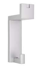 Afbeeldingen van Siro Kapstokhaak kunststof - boorafstand 57mm/L 140mm/H 70mm/B 35mm - aluminium 