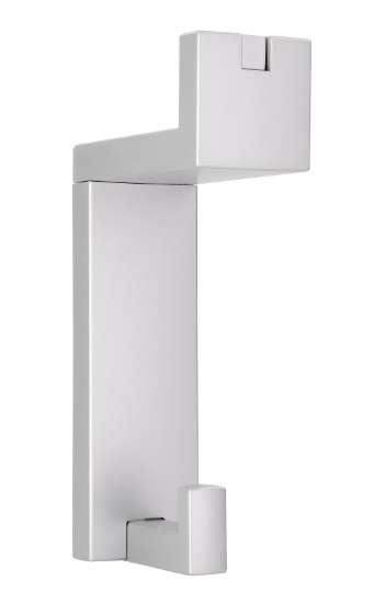 Afbeeldingen van Siro Kapstokhaak kunststof - boorafstand 57mm/L 140mm/H 70mm/B 35mm - aluminium 