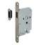 Afbeeldingen van INTERSTEEL Woningbouw magneet slot, voorplaat afgerond rvs, 20x175, doorn 50mm incl. sluitplaat/kom 9570