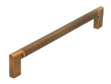 Afbeeldingen van Siro Meubelgreep metaal - boorafstand 192mm/L 206mm/H 32mm/B 12mm antiek messing 