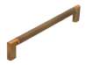 Afbeeldingen van Siro Meubelgreep metaal - boorafstand 192mm/L 206mm/H 32mm/B 12mm antiek messing 