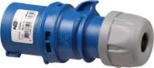 Afbeeldingen van Kelfort Stekker - 220v - CEE17 2P met randaarde en blauwe kernkleur 16A  Op=Op