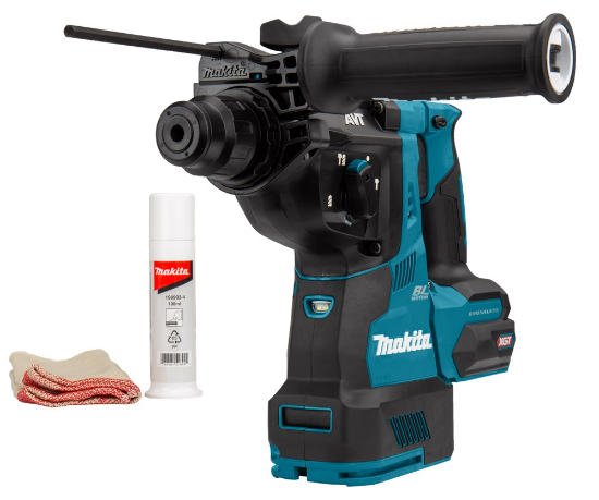 Afbeeldingen van Makita Combihamer - 40V Max - zonder stofafzuiging en verwisselbare boorkop in doos