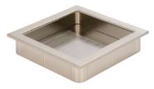 Afbeeldingen van Siro Schelpgreep metaal - L 76mm/H 16mm/B 76mm RVS effect 