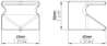 Afbeeldingen van Siro Meubelknop metaal - L 40mm/H 30mm/B 40mm - chroom glanzend 
