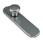 Afbeeldingen van Ami Kortschild 177/1 blind met vaste knop - F1 