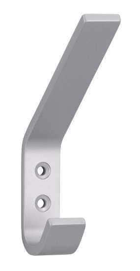 Afbeeldingen van Siro Kapstokhaak metaal - boorafstand 16mm/L 118mm/H 78mm/B 19mm aluminium 
