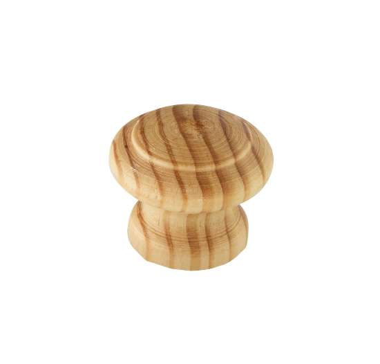 Afbeeldingen van Siro Meubelknop hout - L 35mm/H 29mm/B 35mm grenen gelakt 