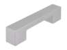 Afbeeldingen van Siro Meubelgreep kunststof - boorafstand 96mm/L 105mm/H 22mm/B 17mm - aluminium 