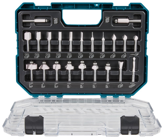 Afbeeldingen van Makita Freesset 8mm 22-delig kant D-74778