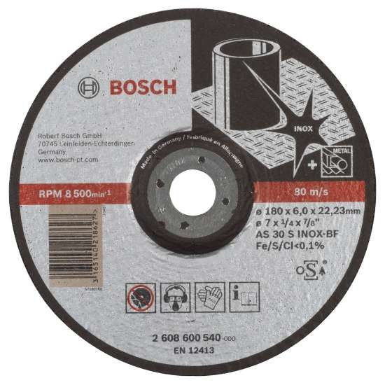 Afbeeldingen van Bosch Afbraamschijf gebogen Expert for Inox