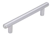 Afbeeldingen van Siro Meubelgreep kunststof - boorafstand 96mm/L 130mm/H 27mm/B 10mm chroom mat 
