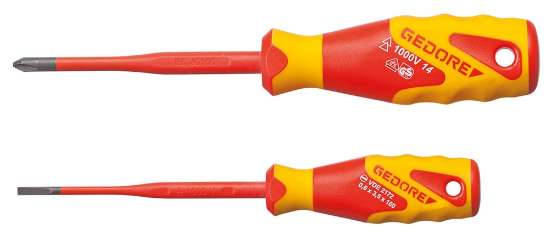 Afbeeldingen van GEDORE VDE-Schroevendraaierset SLIM DRIVE 2-delig VDE 2162-2172 PH-02