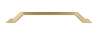 Afbeeldingen van Siro Meubelgreep metaal - boorafstand 224mm/L 250mm/H 32mm/B 9mm vintage goud 