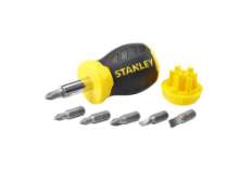 Afbeeldingen van Stanley schroevendraaier multibit Stubby - inclusief 6 bits