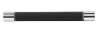 Afbeeldingen van Siro Meubelgreep kunststof - boorafstand 160mm/L 184mm/H 37mm/B 20mm zwart/chroom 